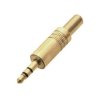 Wtyk Jack 3.5 stereo złoty