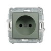 MINI Mechanizm gniazda pojedynczego bez uziemienia 2P (przesłony torów prądowych) szałwiowy 61MGP-1p