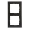 SUNO Ramka 2 podwójna wzorzysta czerń 721572 LEGRAND