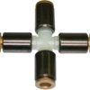 Cross connector, L 34 mm, for 4 x 1 and 4 x 0.65 tubing, 52.060