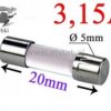 3,15A bezpiecznik ceramiczny szybki 5x20mm