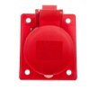 Gniazdo tablicowe skośne 16A 4P 400V /70x85/ czerwone IP44 TWIST 414-6