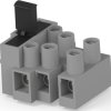 Connection terminal, 3 pole, 0.326-3.31 mm², gray, screw connection, 10 A, 1776301-8