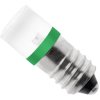 LED lamp, E10, 0.92 W, 230 V (DC), 230 V (AC), 90 °, dull, green, 70113613