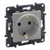 NILOE STEP Gniazdu pojedyncze z uziemieniem schuko zaciski śrubowe aluminium 863321 LEGRAND