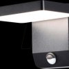 2948 Wall light fixture, 17 W, 2520 lm, 3000 K, black, IP65, sensor