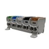 Blok dystrybucyjny-rozdzielczy HLAK 25 (MAG) 5P br/cz/sz/nb/zl 2xAl/Cu 25mm²+16mm² 1000VAC/1500VDC MAG5251CSX