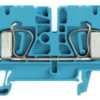 Through terminal block, spring balancer connection, 0.5-6.0 mm², 4 pole, 32 A, 8 kV, blue, 7904300000