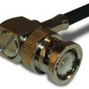 BNC plug 50 Ω, RG-58, RG-141, LMR-195, Belden 7806A, Belden 9311, crimp connection, angled, 031-5911-RFX