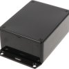 ABS enclosure, (L x W x H) 110 x 82 x 44 mm, black (RAL 9005), IP54, 1591SF2SBK