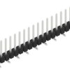 Pin header, 20 pole, pitch 2.54 mm, angled, black, 10047673