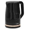 Czajnik 1.7l czarny 360deg; 2200W reg.temp.LUND 7542