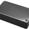 Aluminum die cast enclosure, (L x W x H) 125 x 125 x 79 mm, black (RAL 9005), IP65, 1590WKBK