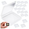 20x Plastikowe Pudełeczko 47x47x8mm - Zamykany Pojemniczek Organizer