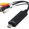 VG0030A Grabber Audio/Video, DIN mini 4pin gniazdo, USB 2.0, czarny