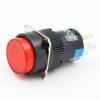 PBO-16Ag przełącznik stabilny podświetlany czerwony ON-OFF