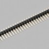 Pin header, 8 pole, pitch 2.54 mm, straight, black, 10120505