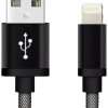 REEKIN Kabel USB USB 2.0 Złącze męskie USB-A, Złącze męskie Lightning 1.00 m czarny CAB-011BL