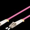 95940 Duplex fiber optic cable, LC-UPC male >LC-UPC male, OM4, 15 m