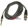 Kabel jack 6,3mono wt.-gn.XLR 5m wt.jack - gniazdo mikrofon.