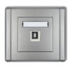 FLEXI Gniazdo USB-AB 2.0 srebrny metalik 7FGUSB-3 KARLIK