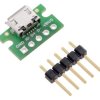 Pololu USB Micro-B Connector Breakout Board