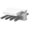 Pin header, 4 pole, pitch 3.96 mm, straight, natural, 644752-4