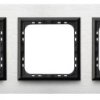 IMPRESJA Ramka potrójna szczotkowane aluminium R-3YAC/62/25
