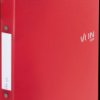 4247-00-25 Ring binder PP, 2 rings, red