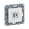 NILOE/NILOE SELECTION Gniazdo USBx2 TYP A+C 3A białe 764597 LEGRAND