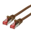 Roline S/Ftp Patch Cord Cat.6 Component Level, Lsoh, Brązowy, 0,3 M