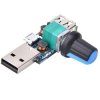 Regulator napięcia USB - obrotów wiatraka, jasności świecenia 2.5V–7.5V 5W