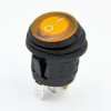 KCD5-Y przełącznik okrągły kołyskowy hermetyczny podświetlany żółty ON-OFF; 6A / 250V