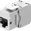 Keystone-modul RJ45 CAT 6A, STP, Slim, biały 77949