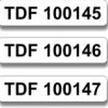 Sequential number serial labels - made to order