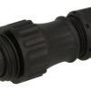 Wtyk; WA22J4TK2-II; 4 tory; proste; śrubowy; 2,5mm2; WA22; 7-12mm; na przewód; nylon66; czarny; IP67; 16A; 400V; Weipu; RoHS