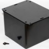 ABS enclosure, (L x W x H) 120 x 120 x 94 mm, black (RAL 9005), IP54, 1591VSFLBK
