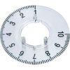OKW A 44 23 060 Numbered Dial For Round Knob Ø23mm-1-10 (270°) Transparent Scale