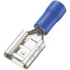 TruComponents TC-11599320 Blade Receptacle 6.3mm 0.8mm 90° Insulated Blue