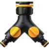 Fiskars 1027061 multi 2-way splitter hose connectors black durable plastic