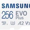 Samsung EVO Plus microSD Produkt nowy 256 GB UHS-I, v30 Video Speed Class, A2 Application Performance Class zaw. kartę p