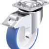 Blickle 936410 LK-POTHS 125R-1-FI Rolka obrotowa z blachy stalowej Średnica koła: 125 mm Maksymalne obciążenie: 275 kg 1
