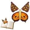 Latający motyl - aktywna zakładka do książki - magiczny motylek
