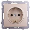 Sonata Gniazdo Pojedyncze Z/U Schuko Szampański Złoty Gp-1Rs/M/39