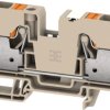 Through terminal block, push-in connection, 10 mm², 57 A, 8 kV, dark beige, 2674940000