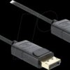 81673 Coaxial DisplayPort cable 8K 60 Hz with braided coating 1 m