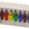 Przełącznik DIP 8-pozycyjny SPST THT 1 A przy 100 V