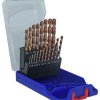 Wiertło Tivoly HSS 19 szt. Zestaw do wiercenia w punktach podzielonych