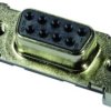 D-Sub socket, 9 pole, standard, equipped, straight, solder pin, 09551156612741