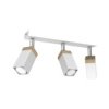 Lampa Sufitowa Solo Sawn White / Patinated Wood 3X Mini Gu10 Mlp7479 Milagro